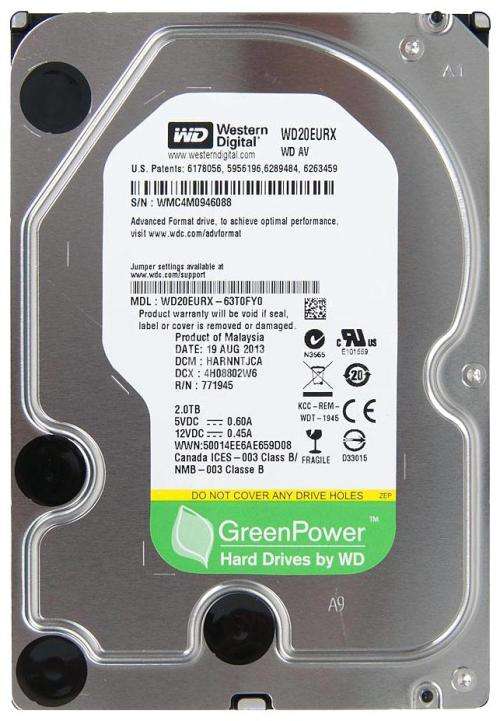 Internal Drives WESTERN DIGITAL GREEN ** 2TB HARD DRIVE ** GOOD